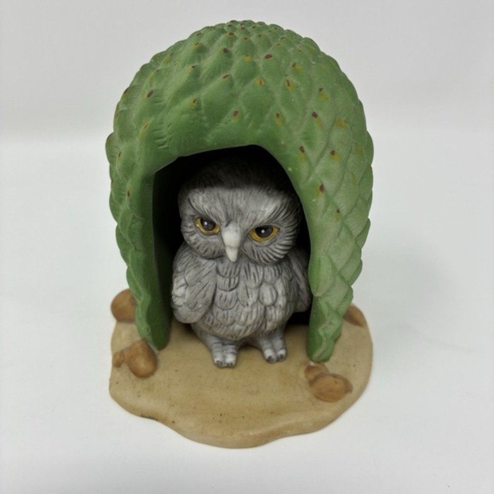 Woodland Surprises Figure‎ Franklin Mint Owl Jacqueline B Smith 1984 Porcelain